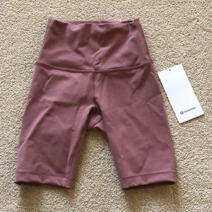 Lululemon mauve biker shorts